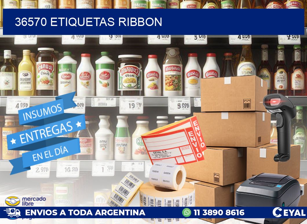 36570 ETIQUETAS RIBBON
