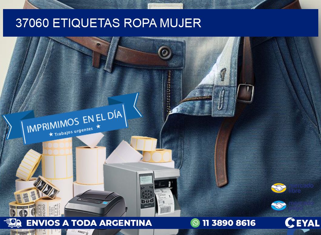37060 ETIQUETAS ROPA MUJER