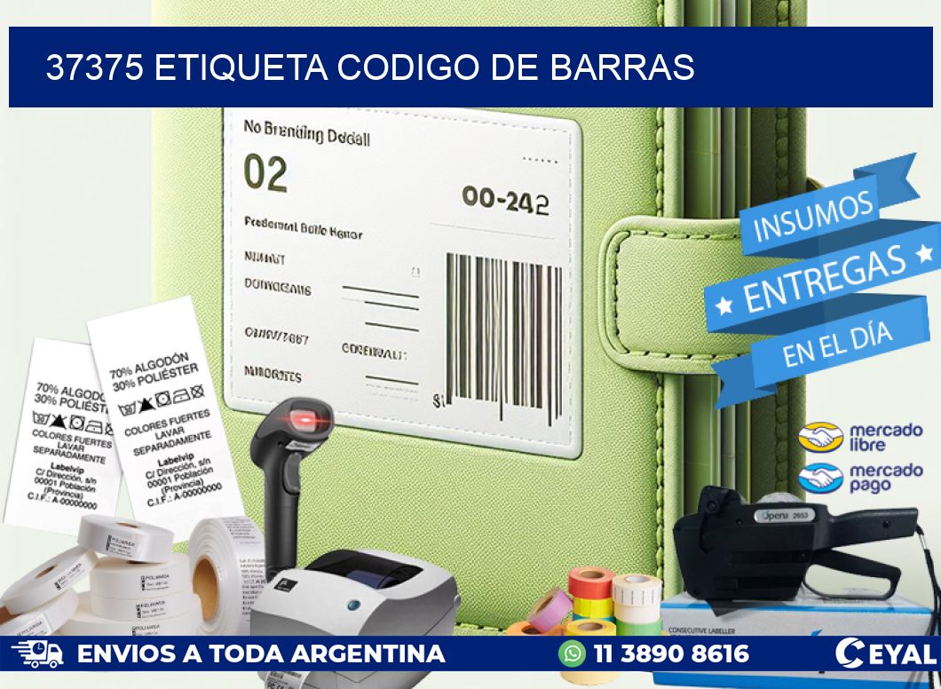 37375 etiqueta codigo de barras