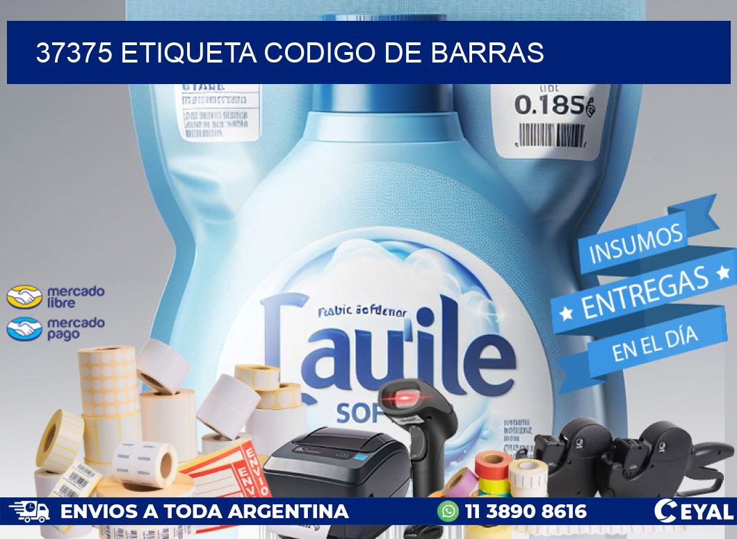 37375 etiqueta codigo de barras