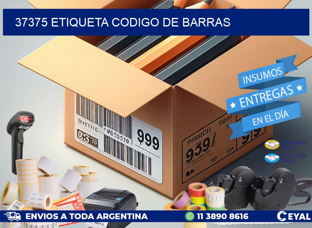 37375 etiqueta codigo de barras