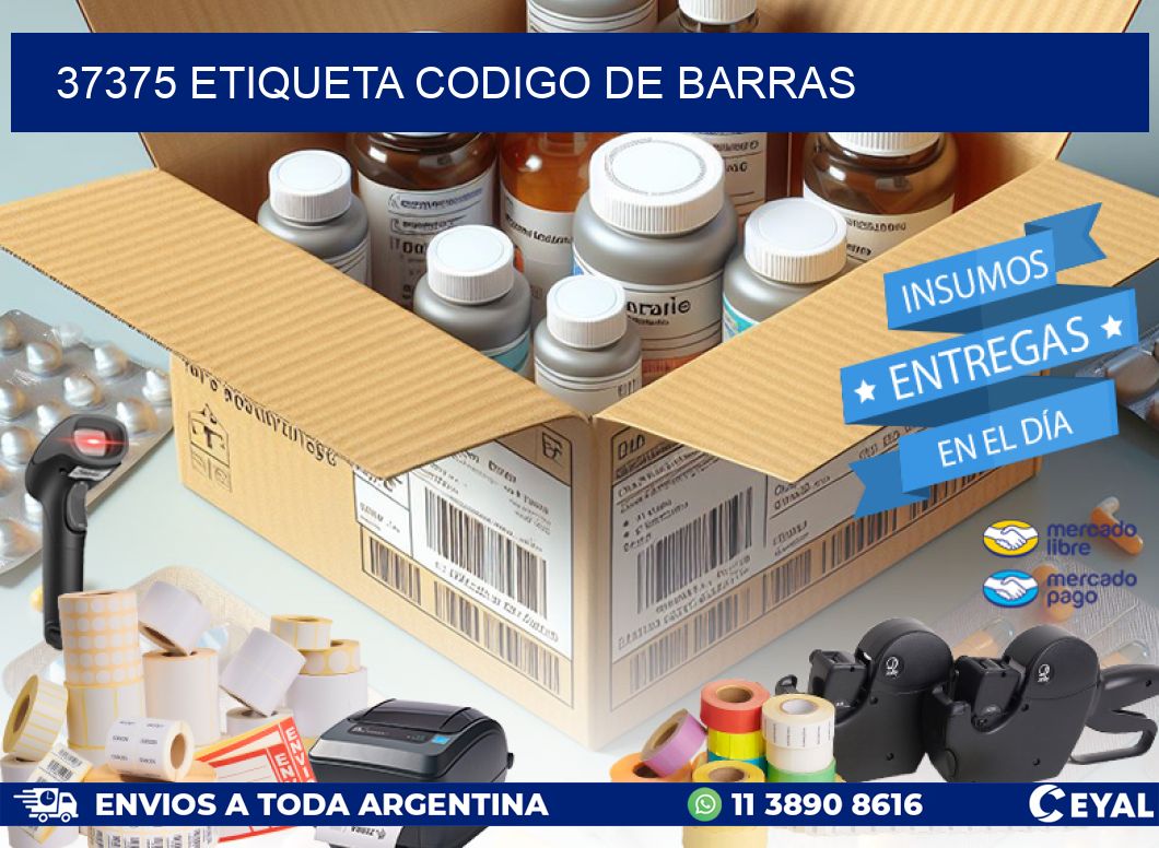 37375 etiqueta codigo de barras