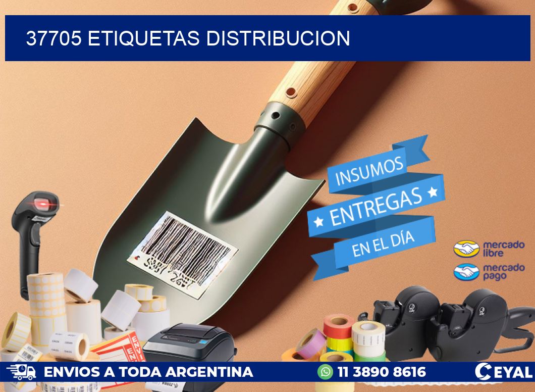 37705 etiquetas distribucion