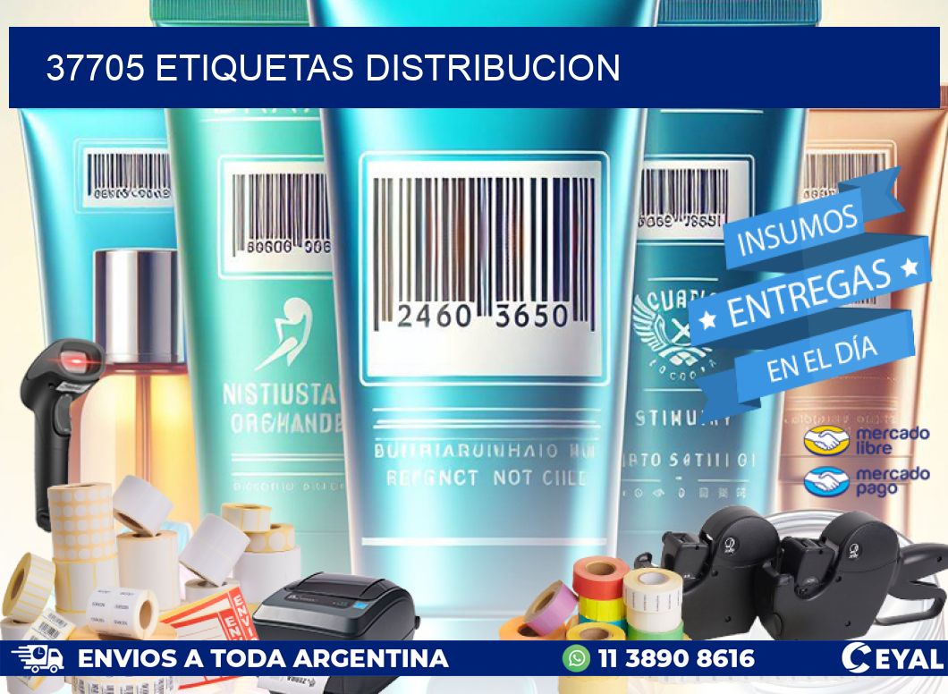 37705 etiquetas distribucion
