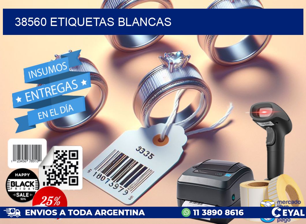 38560 ETIQUETAS BLANCAS