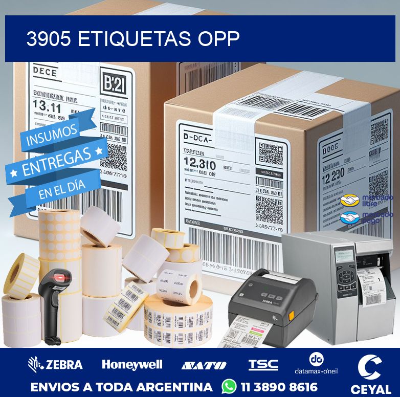 3905 ETIQUETAS OPP