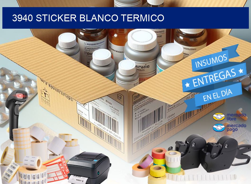 3940 sticker blanco termico