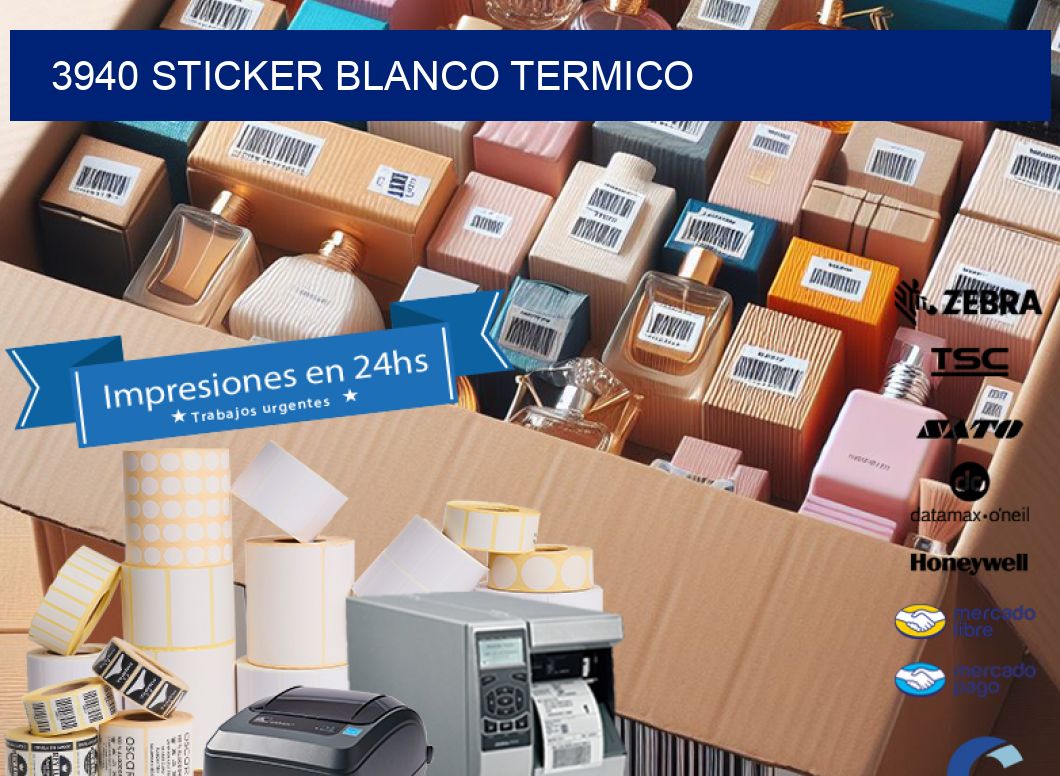 3940 sticker blanco termico