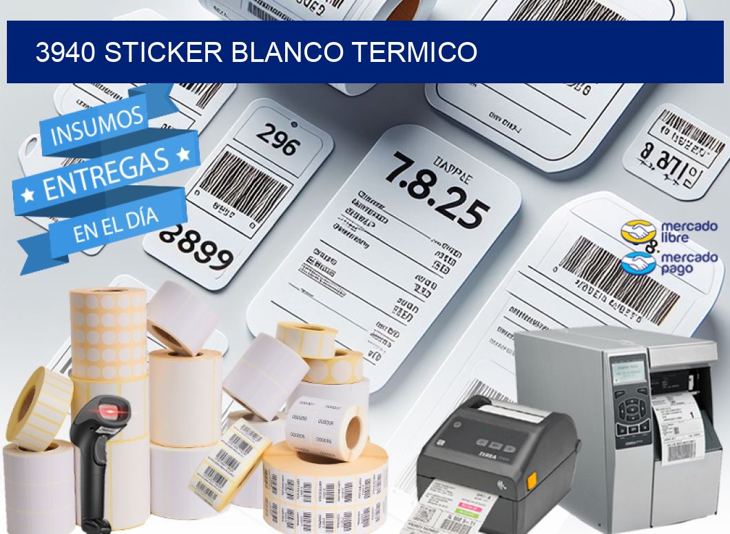 3940 sticker blanco termico