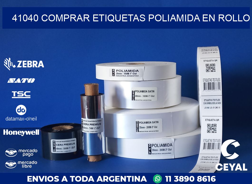 41040 COMPRAR ETIQUETAS POLIAMIDA EN ROLLO