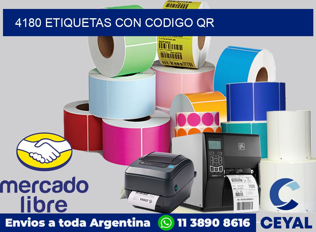 4180 ETIQUETAS CON CODIGO QR