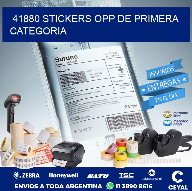 41880 STICKERS OPP DE PRIMERA CATEGORIA