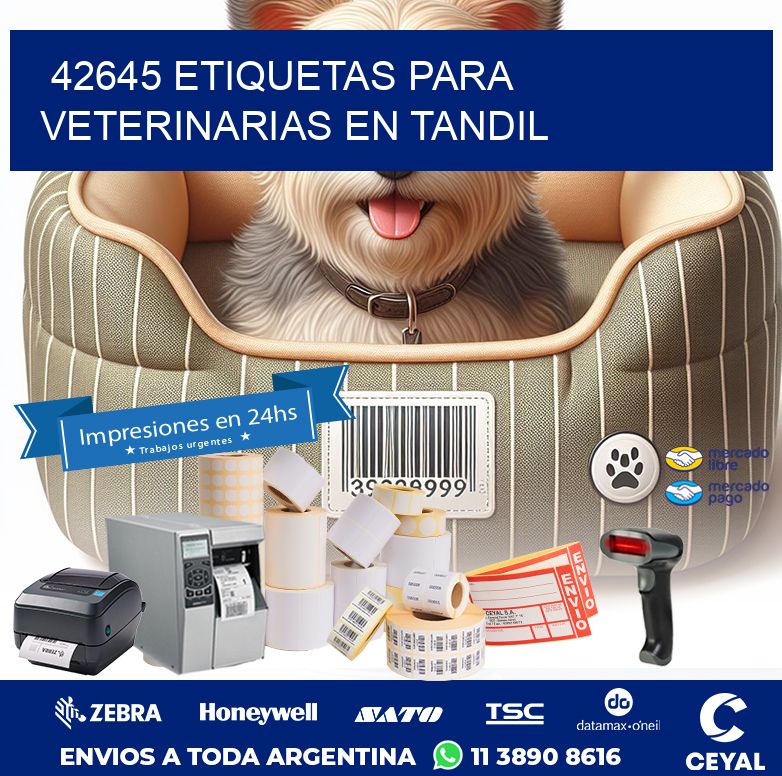 42645 ETIQUETAS PARA VETERINARIAS EN TANDIL
