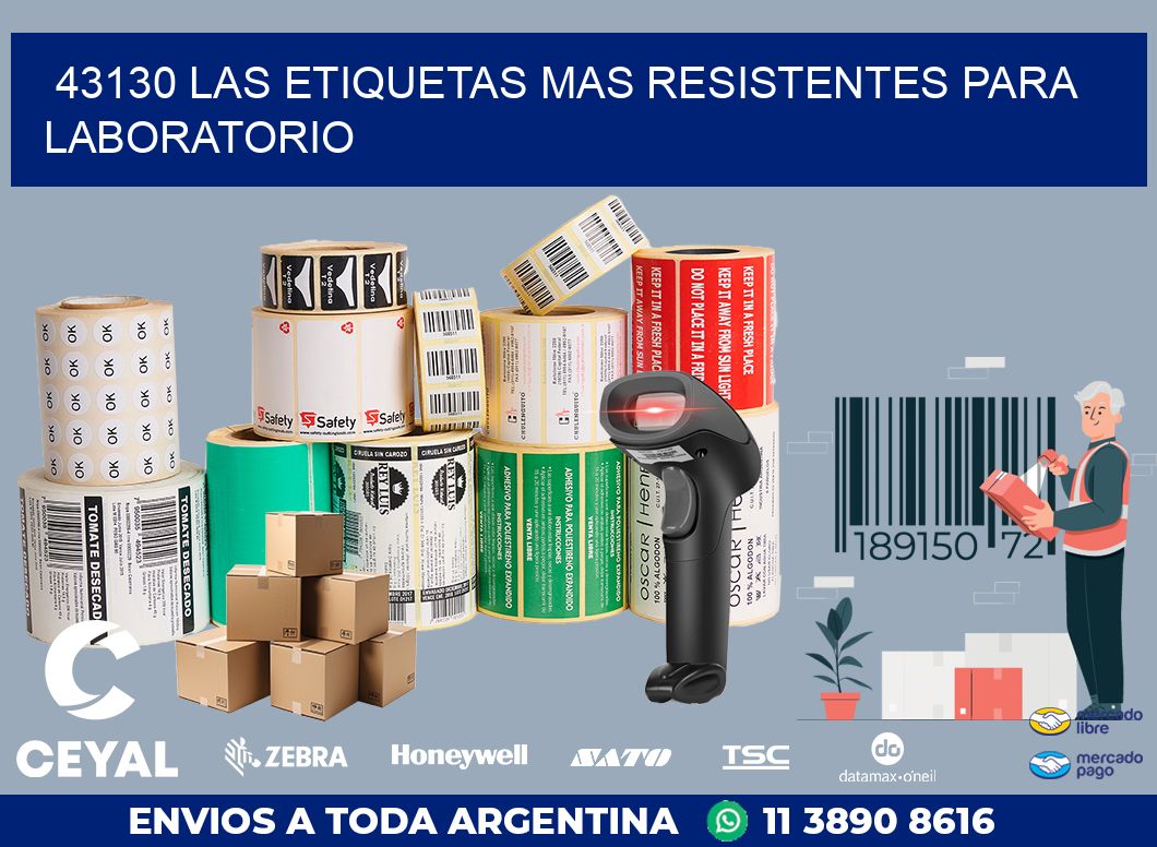 43130 LAS ETIQUETAS MAS RESISTENTES PARA LABORATORIO