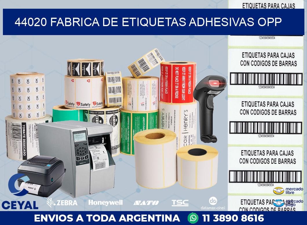 44020 FABRICA DE ETIQUETAS ADHESIVAS OPP