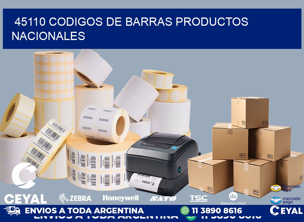 45110 codigos de barras productos nacionales