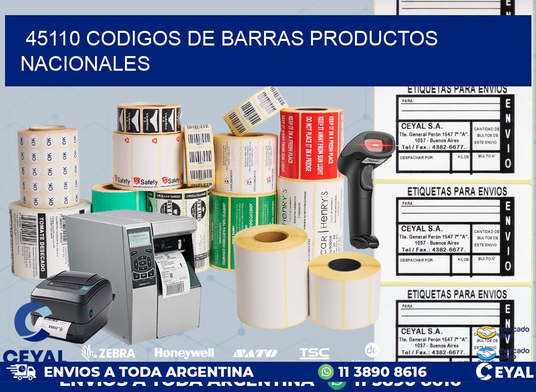 45110 codigos de barras productos nacionales