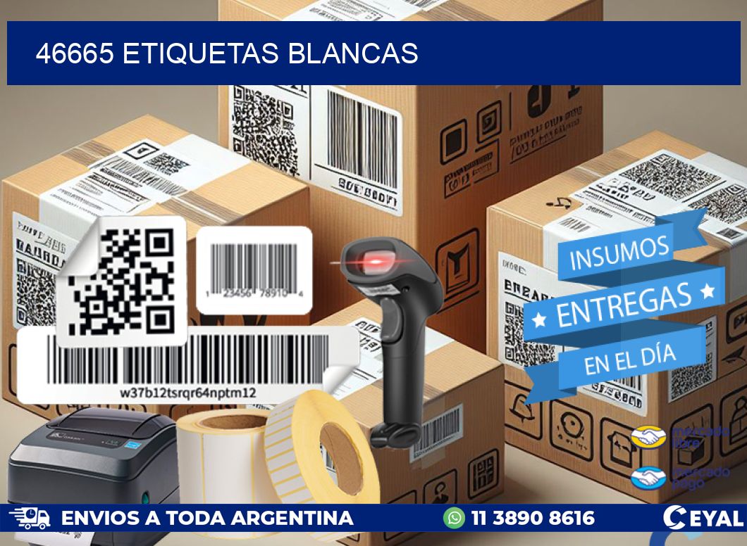 46665 ETIQUETAS BLANCAS
