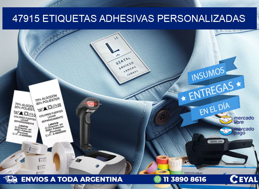 47915 Etiquetas adhesivas personalizadas