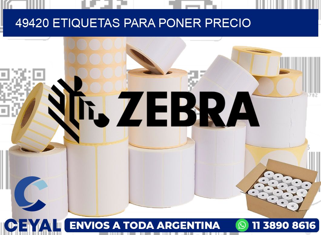 49420 ETIQUETAS PARA PONER PRECIO