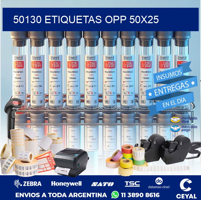 50130 ETIQUETAS OPP 50X25