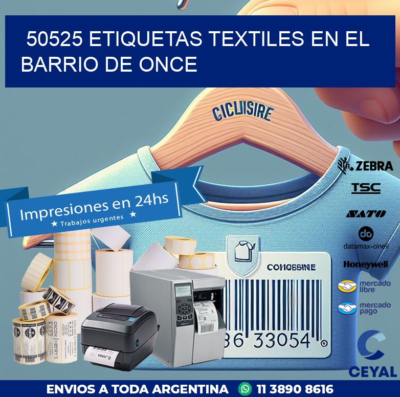 50525 ETIQUETAS TEXTILES EN EL BARRIO DE ONCE