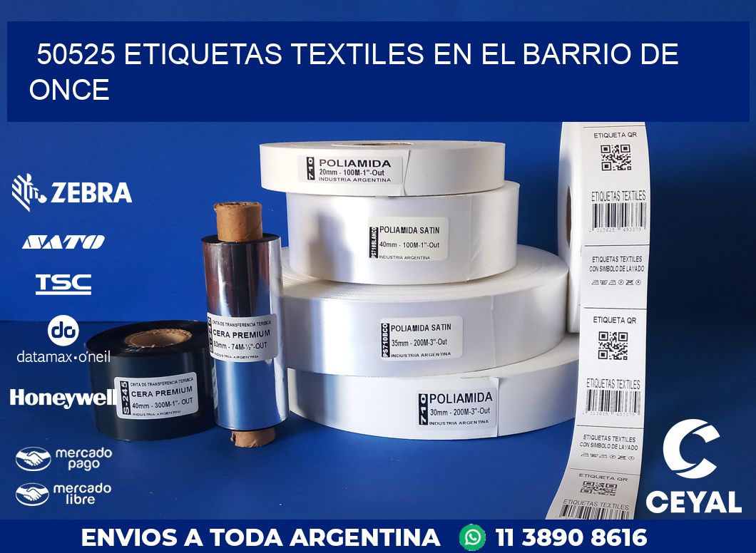 50525 ETIQUETAS TEXTILES EN EL BARRIO DE ONCE