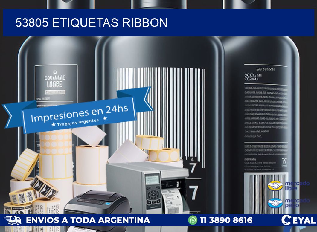 53805 ETIQUETAS RIBBON