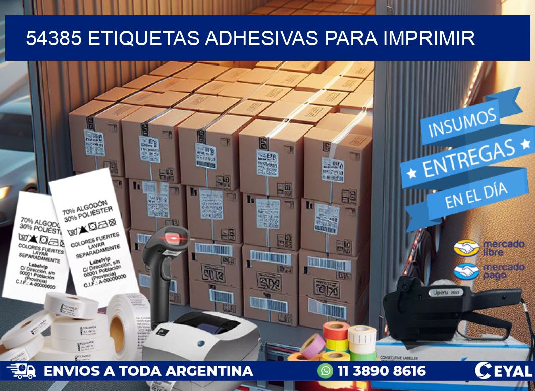 54385 Etiquetas adhesivas para imprimir