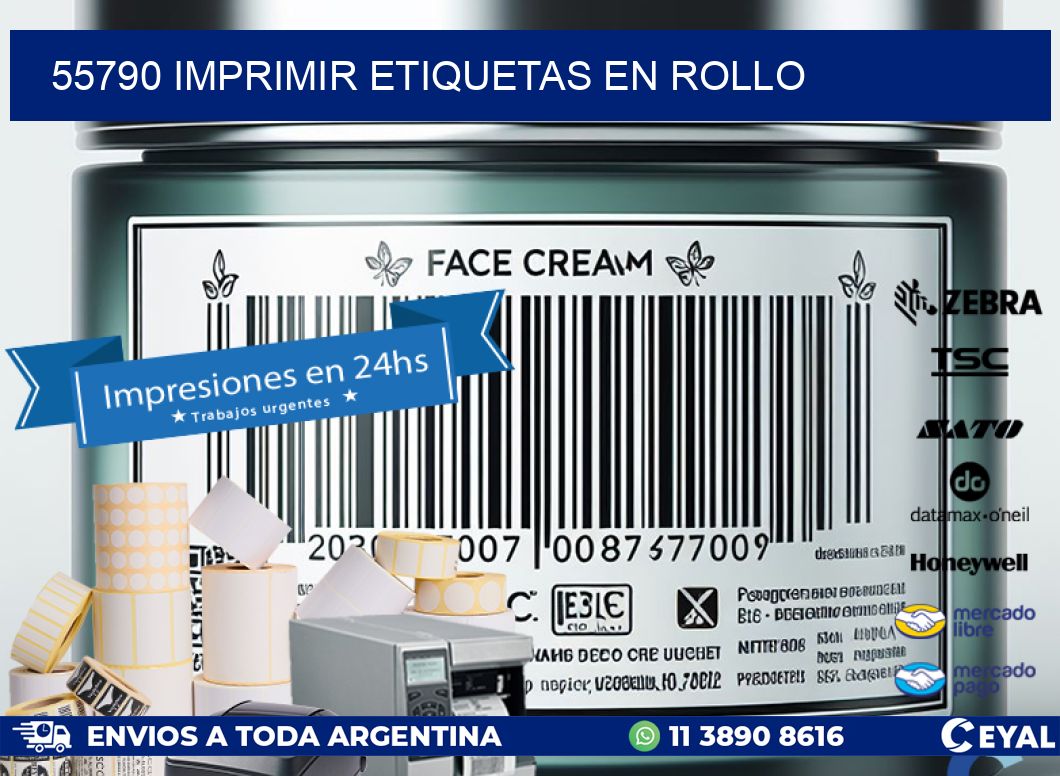 55790 imprimir etiquetas en rollo