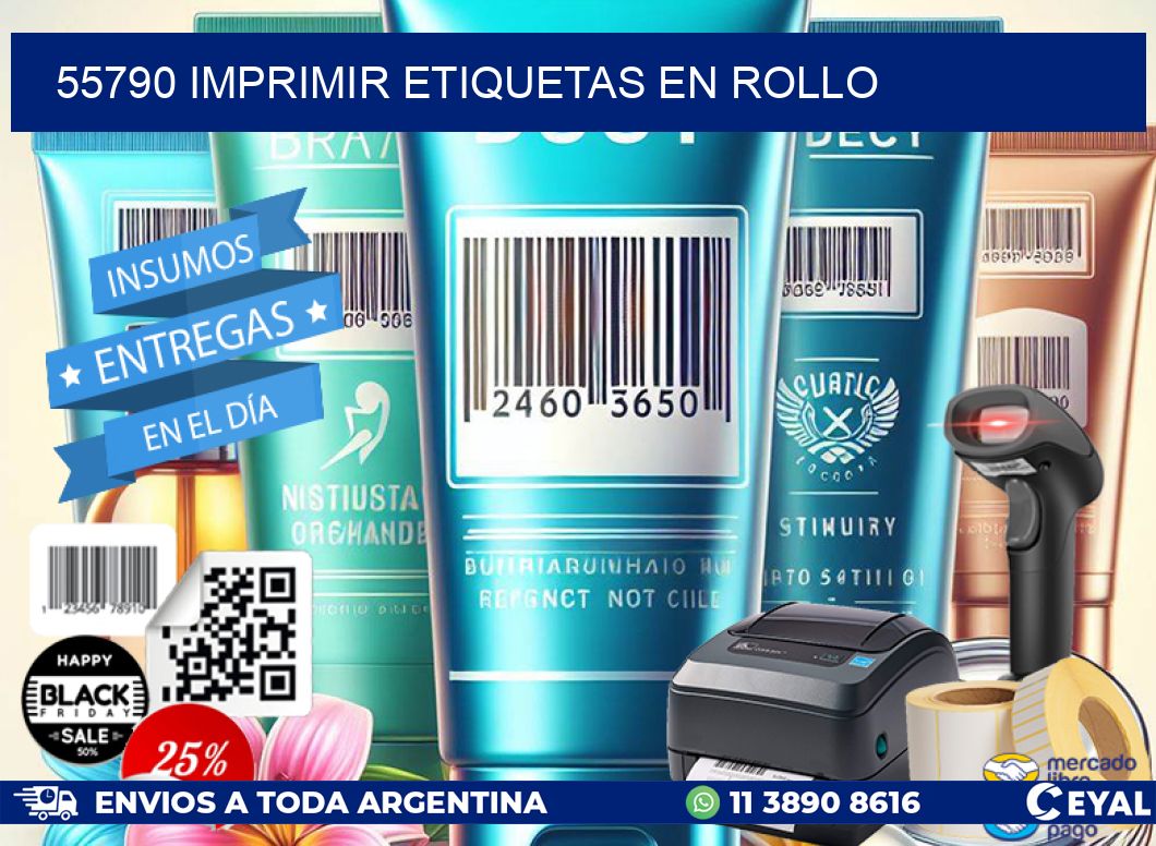 55790 imprimir etiquetas en rollo