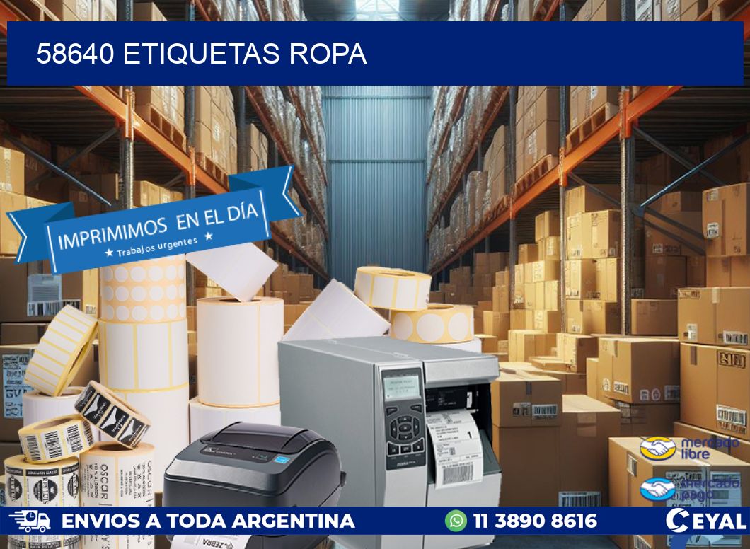 58640 ETIQUETAS ROPA