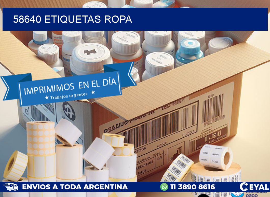 58640 ETIQUETAS ROPA