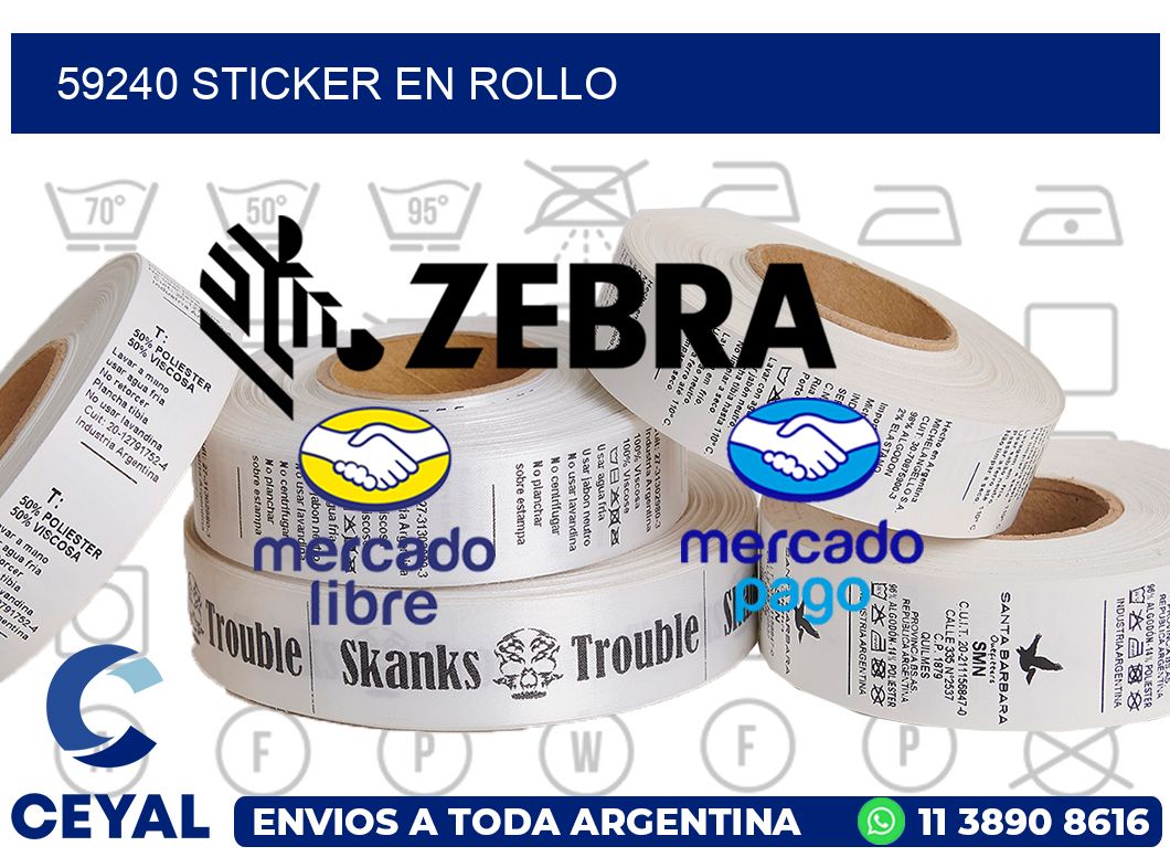 59240 STICKER EN ROLLO