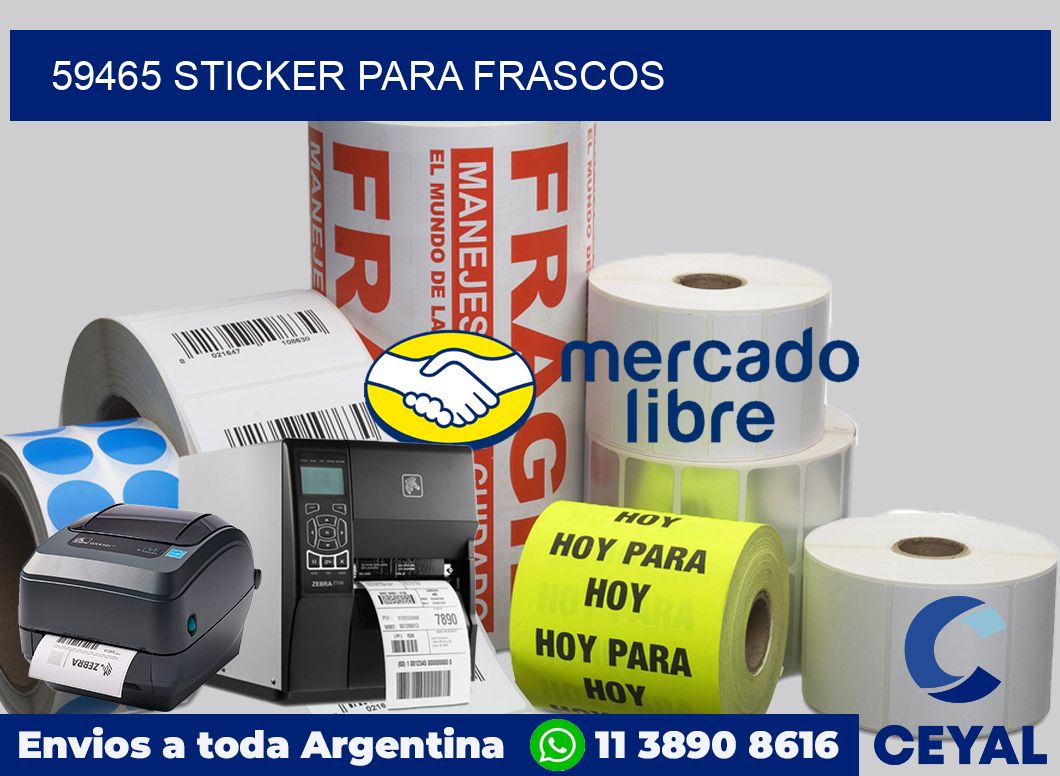59465 STICKER PARA FRASCOS