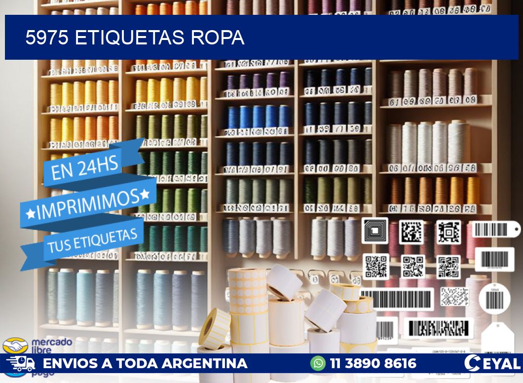 5975 ETIQUETAS ROPA