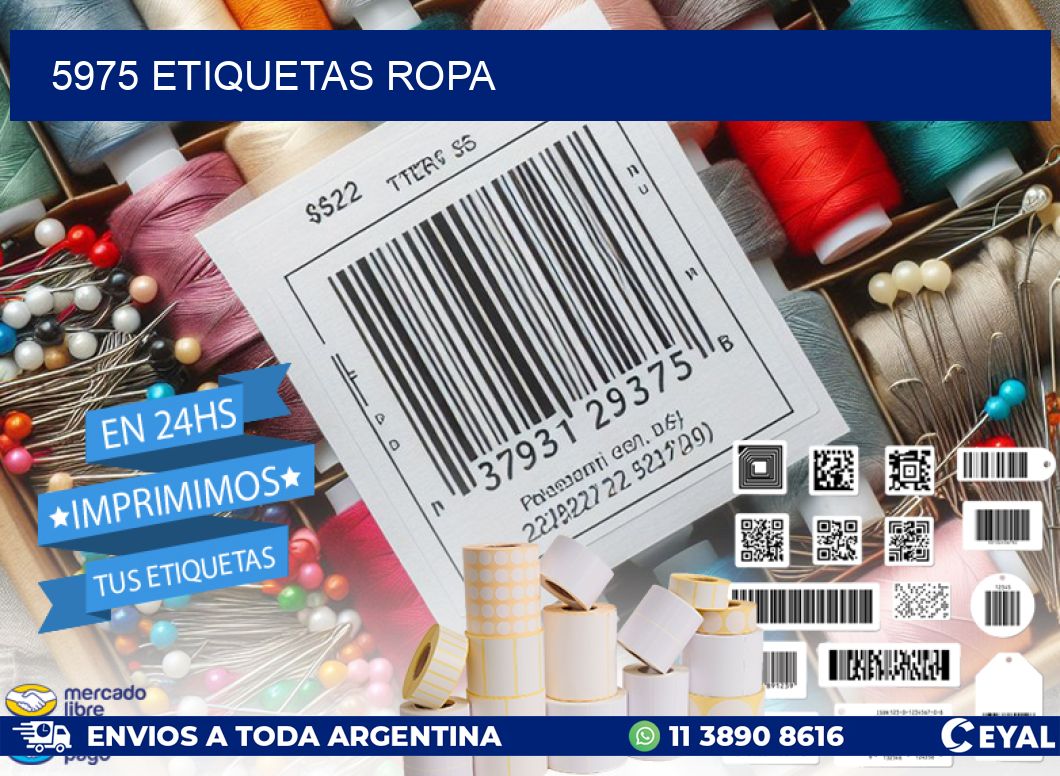 5975 ETIQUETAS ROPA