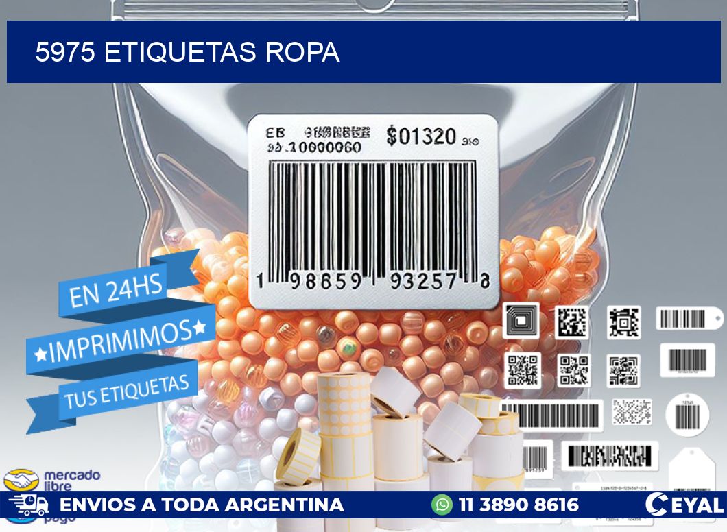 5975 ETIQUETAS ROPA