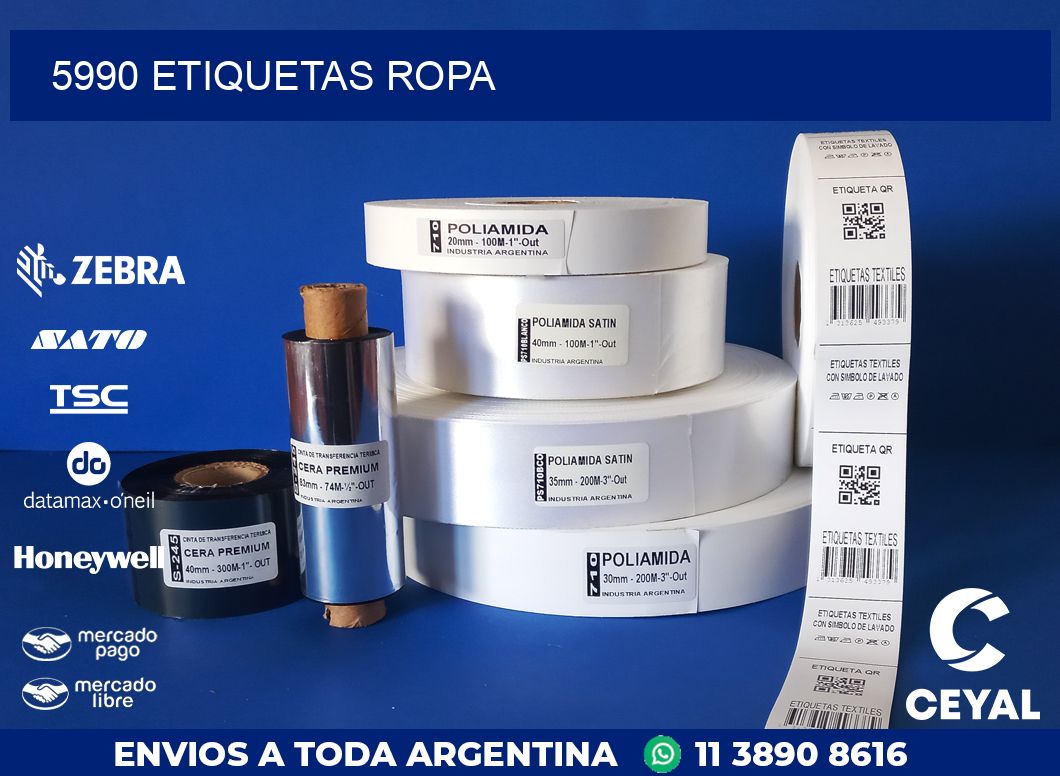 5990 ETIQUETAS ROPA