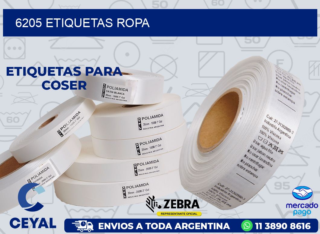 6205 ETIQUETAS ROPA