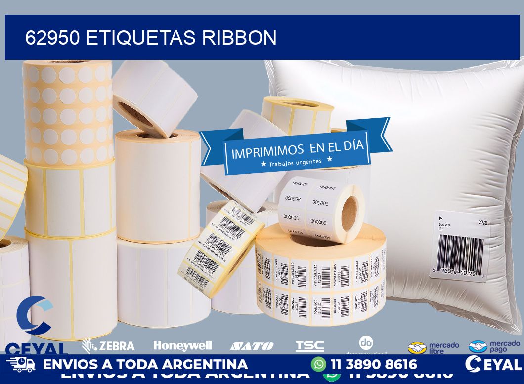 62950 ETIQUETAS RIBBON