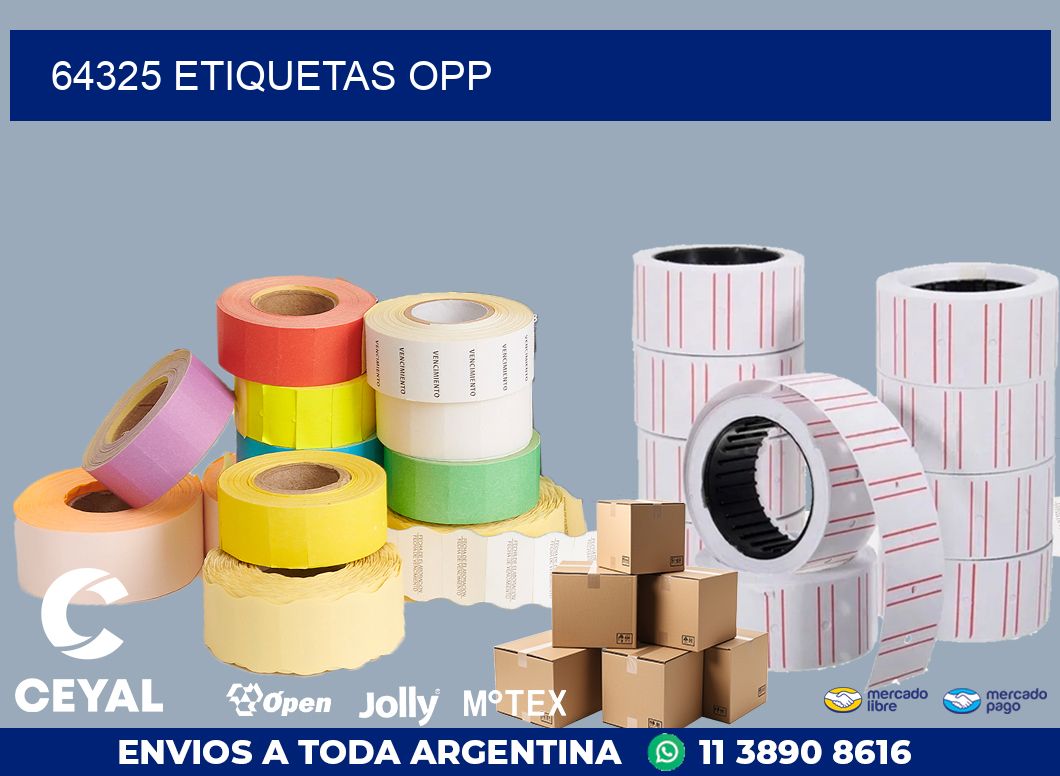 64325 ETIQUETAS OPP
