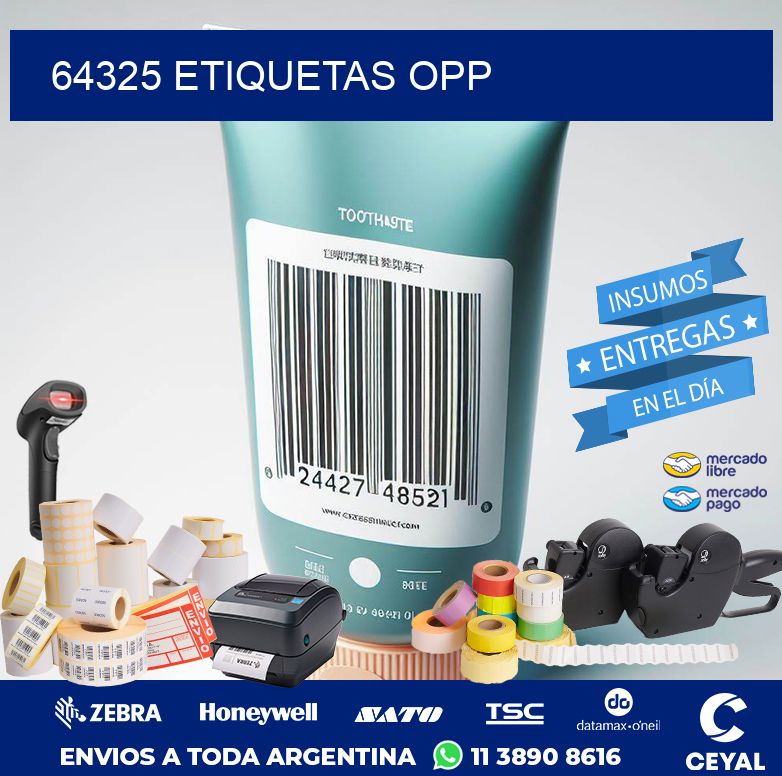 64325 ETIQUETAS OPP