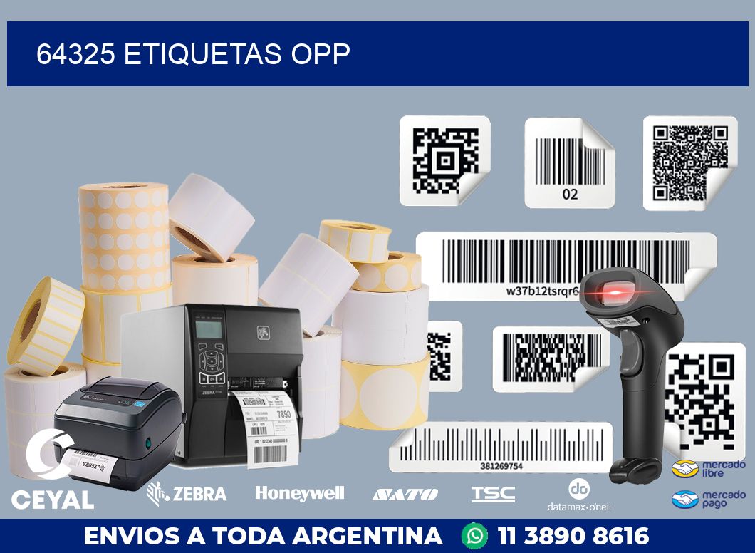 64325 ETIQUETAS OPP