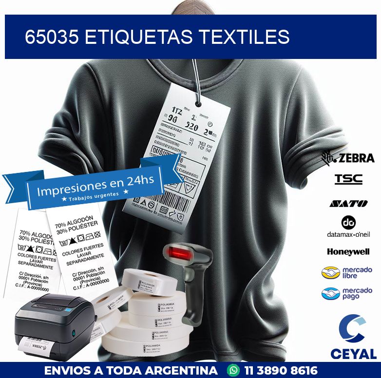 65035 ETIQUETAS TEXTILES