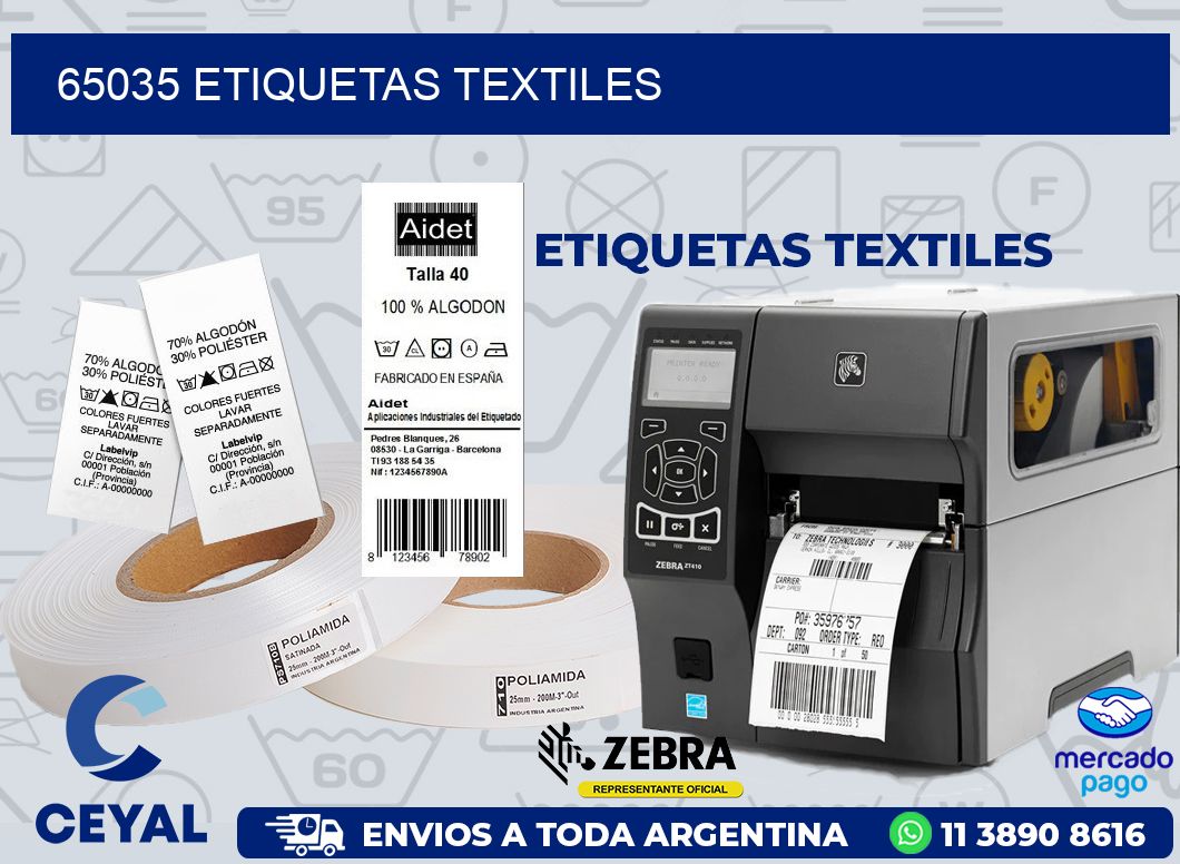 65035 ETIQUETAS TEXTILES