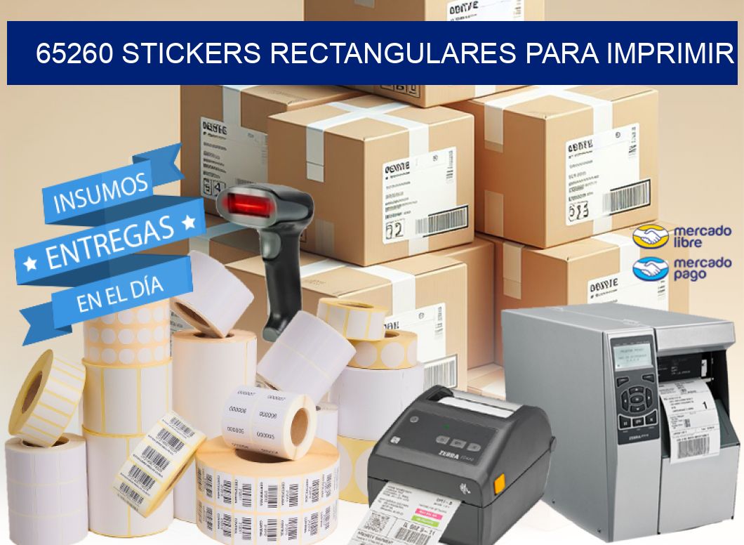 65260 Stickers rectangulares para imprimir