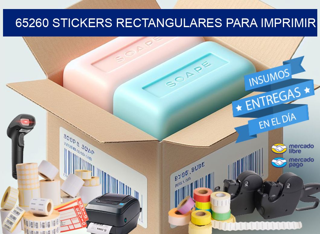 65260 Stickers rectangulares para imprimir