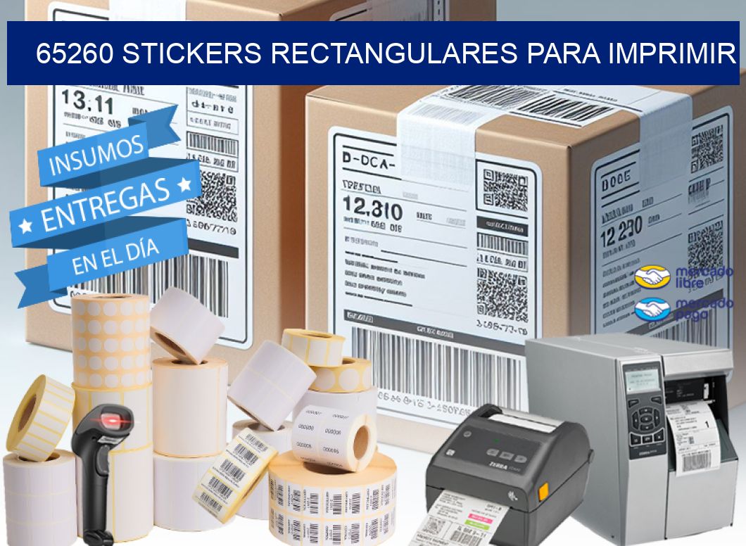 65260 Stickers rectangulares para imprimir