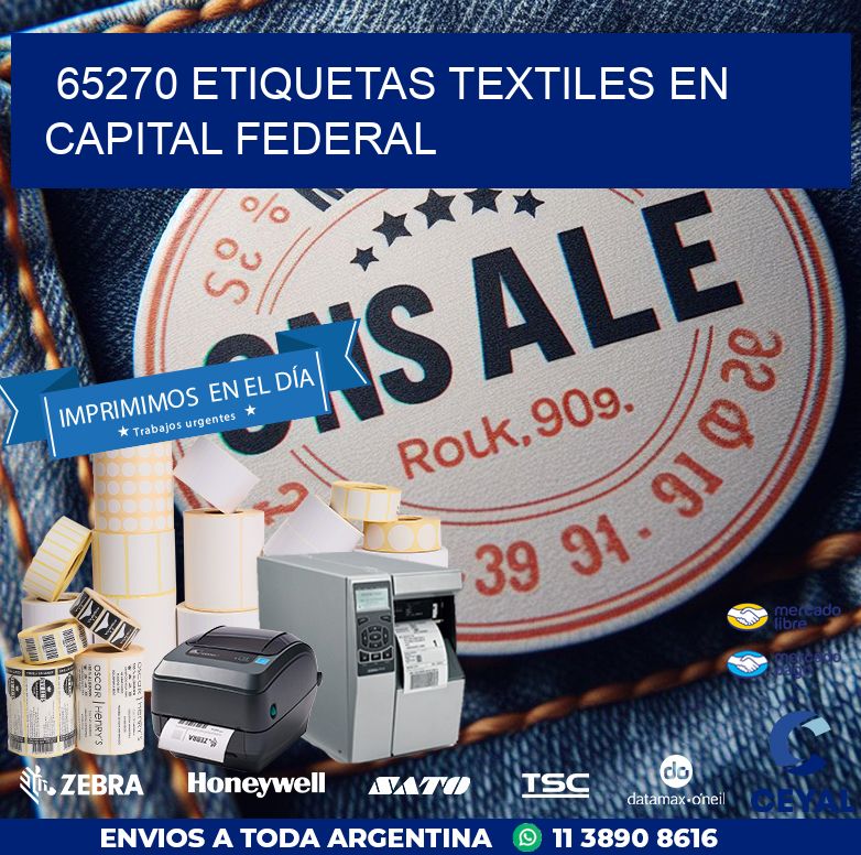 65270 ETIQUETAS TEXTILES EN CAPITAL FEDERAL